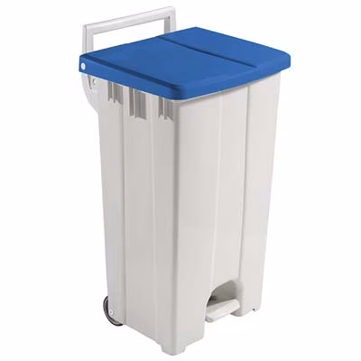 Immagine di Contenitore raccolta differenziata DERBY 90 litri coperchio blu