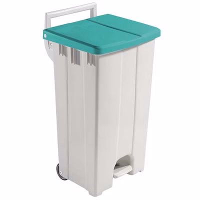 Immagine di Contenitore raccolta differenziata DERBY 90 litri coperchio verde
