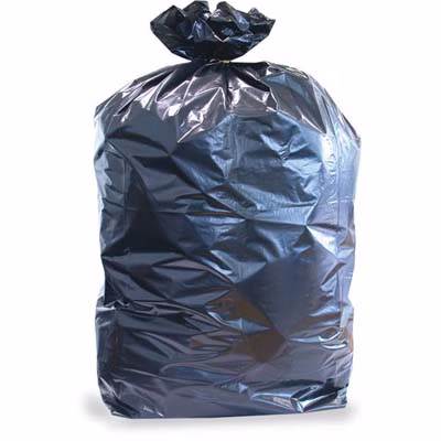 Immagine di Sacchetto rifiuti cm 120x150 240 litri 80 µ colore nero - kg 200