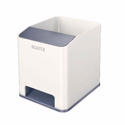 Immagine di Portapenne c/ampl. suono LEITZ DUAL COLOR bianco