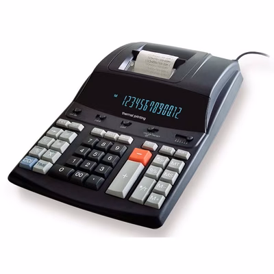 Immagine di Calcolatrice c/stamp.termica ELICA PU00246 12cifre