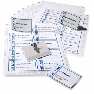 Immagine di Kit portanome DURABLE con combi clip mm 54x90