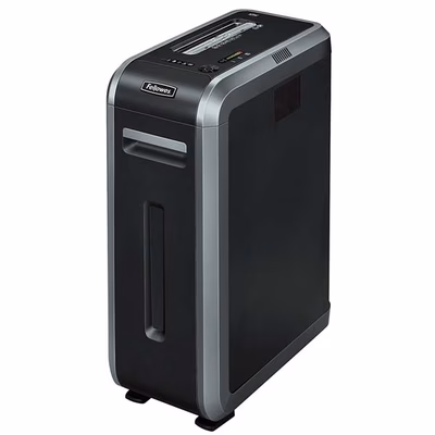 Immagine di Distruggidocumenti a frammenti FELLOWES POWERSHRED 125Ci livello sicurezza P-4 colore nero