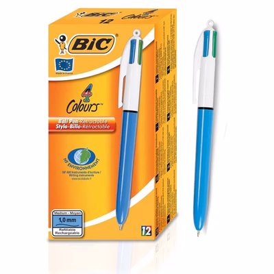 Immagine di Penna multifunzione a sfera a scatto BIC 4 COLOURS MEDIUM punta media mm 1
