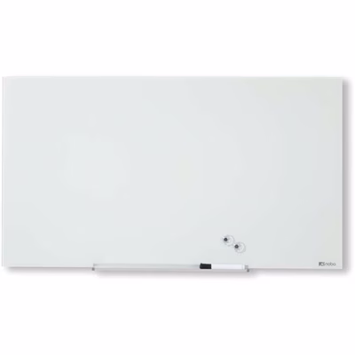 Immagine di Lavagna bianca magnetica in vetro NOBO DIAMOND 45"