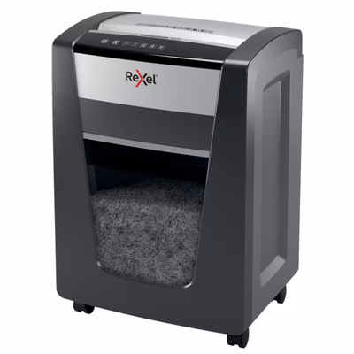 Immagine di Distruggidocumenti a frammenti REXEL MOMENTUM X420 livello sicurezza P-4 colore grigio