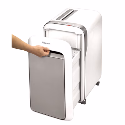 Immagine di Distruggidocumenti a microframmenti FELLOWES POWERSHRED LX221 livello sicurezza P-5 colore bianco