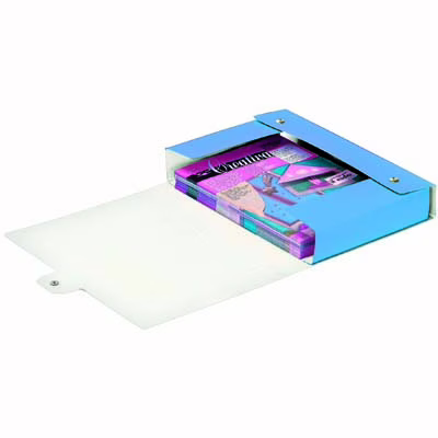 Immagine di Portaprogetti LEITZ WOW dorso 8 cm acqua marina