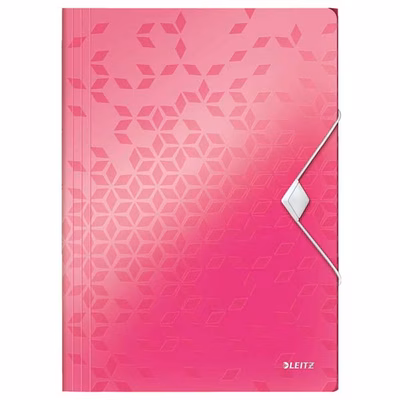 Immagine di Cartella 3 lembi LEITZ WOW 32x23 cm colore fucsia