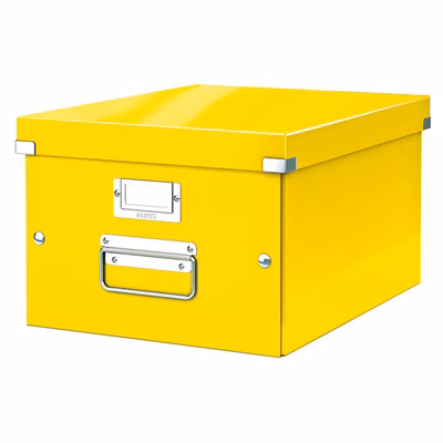 Immagine di Scatola archivio LEITZ CLICK&STORE WOW A4 giallo