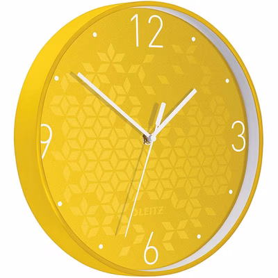 Immagine di Orologio da parete LEITZ WOW giallo metallizzato