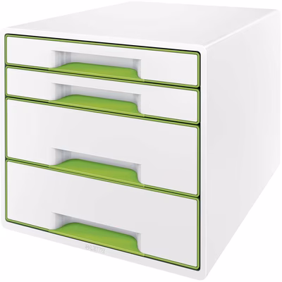 Immagine di Cassettiera 4 cassetti LEITZ WOW CUBE verde lime