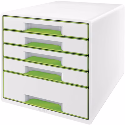 Immagine di Cassettiera 5 cassetti LEITZ WOW CUBE verde lime