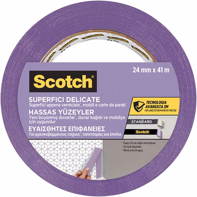 Immagine di Nastro di mascheratura Scotch superfici delicate mm 24x41 m