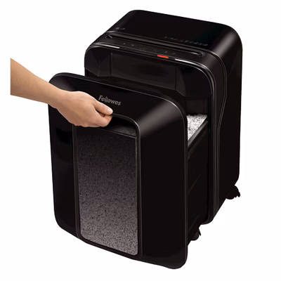 Immagine di Distruggidocumenti a microframmenti FELLOWES POWERSHRED LX201 livello sicurezza P-5 colore nero