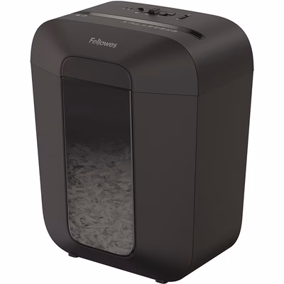 Immagine di Distruggidocumenti a frammenti FELLOWES POWERSHRED LX 45 livello sicurezza P-4 colore nero