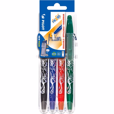 Immagine di Penna a sfera cancellabile colori assortiti PILOT FRIXION BALL punta fine mm 0,7 - astuccio SET2GO