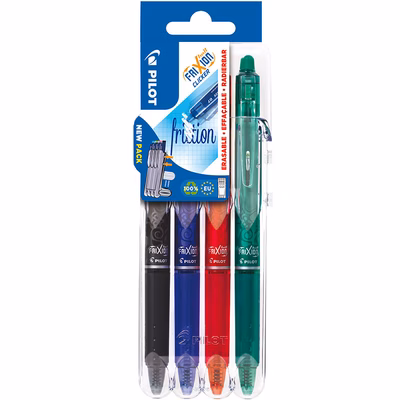 Immagine di Penna a sfera a scatto cancellabile colori assortiti FRIXION BALL Clicker mm 0,7 - astuccio SET2GO