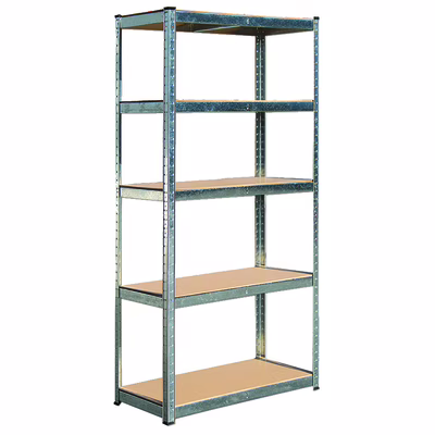 Immagine di Scaffale KIT 5 piani BRIXO H.180 SILVER 150