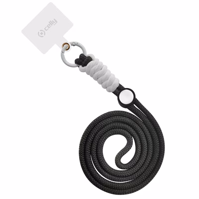 Immagine di Cover plastica Nero CELLY LACETNYL - Smartphone Neck Chain SUMMER LACETNYLBK