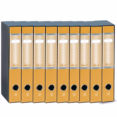 Immagine di Raccoglitore ELICA U-BOX dorso cm 5 commerciale colore giallo