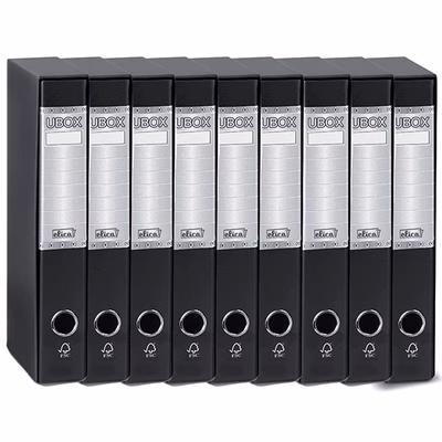 Immagine di Raccoglitore ELICA U-BOX dorso cm 5 commerciale colore nero