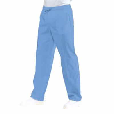 Immagine di Pantaloni unisex 100% cotone celeste taglia M