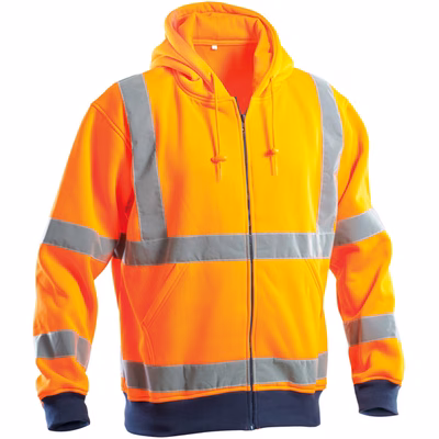 Immagine di Felpa AV con cappuccio Arancio taglia XXXL