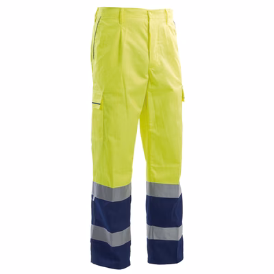 Immagine di Pantalone estivo alta visibilità P&P LOYAL colore giallo/blu taglia XXL