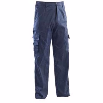 Immagine di Pantalone multitasche estivo blu navy taglia XXL