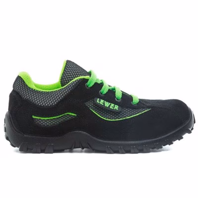Immagine di Calzatura bassa VIPER S1P pelle scamosciata rete nero/verde taglia 45