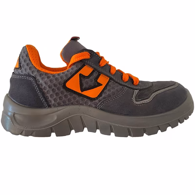 Immagine di Calzatura bassa S1P RB 22 in pelle scamosciata grigio/arancio taglia 41