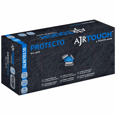 Immagine di Guanti monouso in nitrile senza polvere colore blu taglia XL