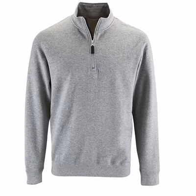 Immagine di Felpa mezza zip SOL'S STAN colore grigio melange taglia XL