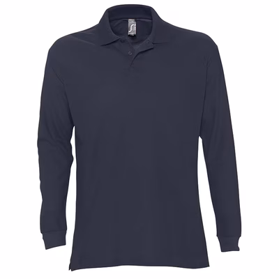 Immagine di Polo manica lunga SOL'S STAR colore blu navy taglia XXL