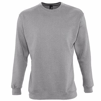 Immagine di Felpa girocollo SOL'S SUPREME colore grigio melange taglia XXL