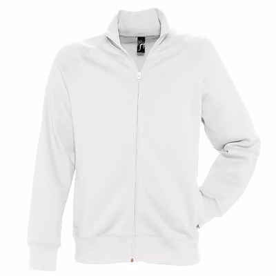 Immagine di Felpa uomo con zip SOL'S SUNDAE colore bianco taglia L