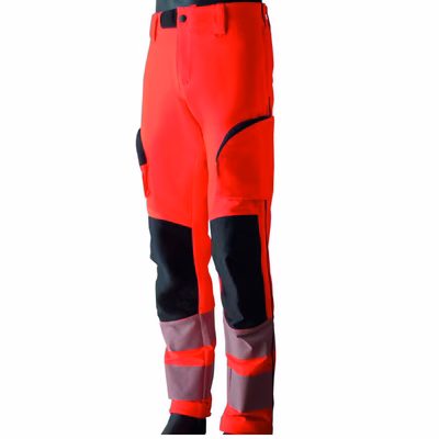 Immagine di Pantalone primo soccorso ITALCONF multitasche colore rosso alta visibilità taglia L