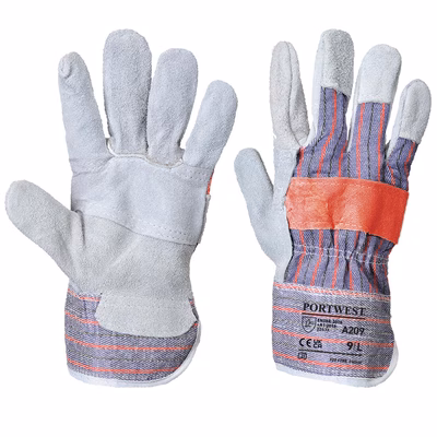 Immagine di Guanti PORTWEST CLASSIC CANADIAN RIGGER colore grigio taglia XL - paio