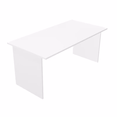 Immagine di Scrivania fianco legno EASYSPACE cm 160x80x72 bianco