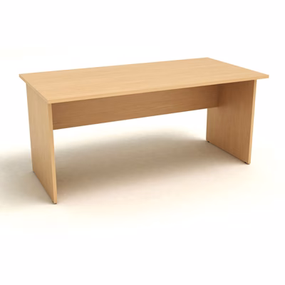 Immagine di Scrivania fianco legno EASYSPACE cm 160x80x72 faggio