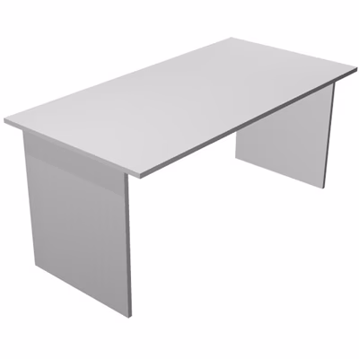 Immagine di Scrivania fianco legno EASYSPACE cm 160x80x72 grigio