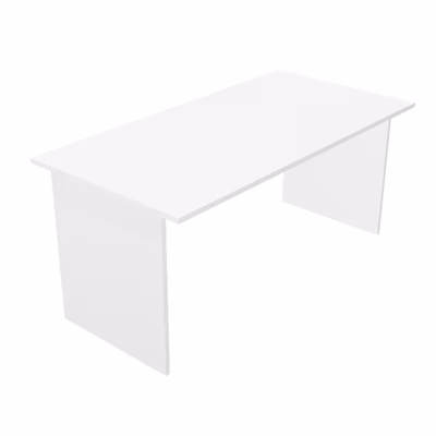 Immagine di Scrivania fianco legno EASYSPACE cm 140x80x72 bianco