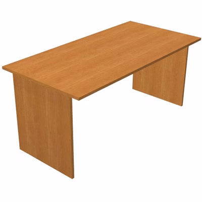 Immagine di Scrivania fianco legno EASYSPACE cm 140x80x72 noce