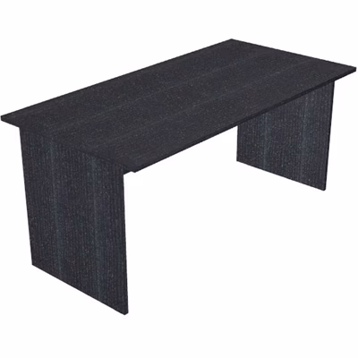Immagine di Scrivania fianco legno EASYSPACE cm 140x80x72 nero venato