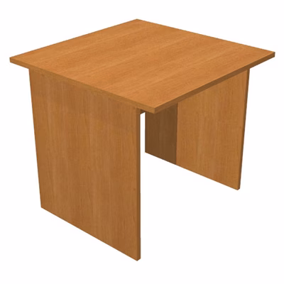 Immagine di Scrivania fianco legno EASYSPACE cm 80x80x72 noce