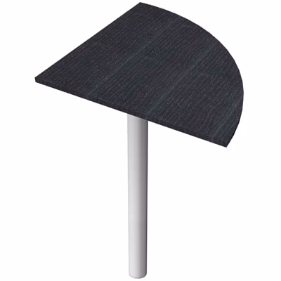 Immagine di Raccordo EASYSPACE 90° + gamba cm 80x80x72 nero venato