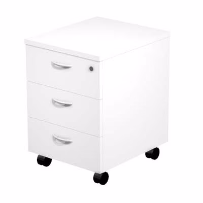 Immagine di Cassettiera a 3 cassetti EASYSPACE bianco MONTATA