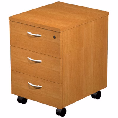 Immagine di Cassettiera a 3 cassetti EASYSPACE noce MONTATA