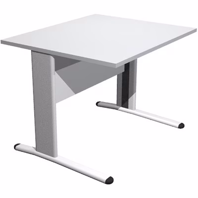 Immagine di Scrivania gamba ad "L" EASYSPACE cm 80x80x72 grigio